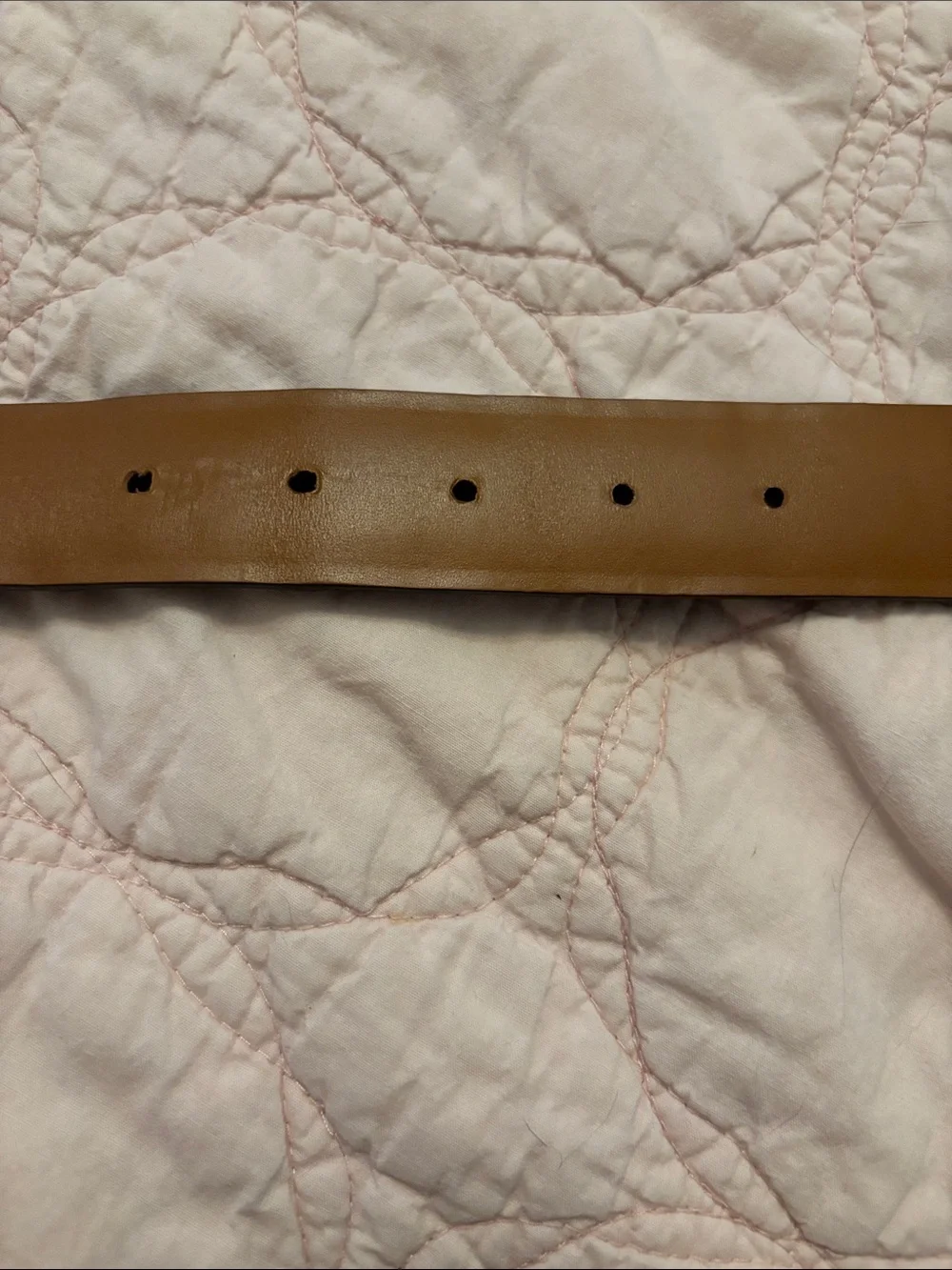 Trafalgar genuine crocodile brown belt w/silver buckle(brass)Size 32 EUC